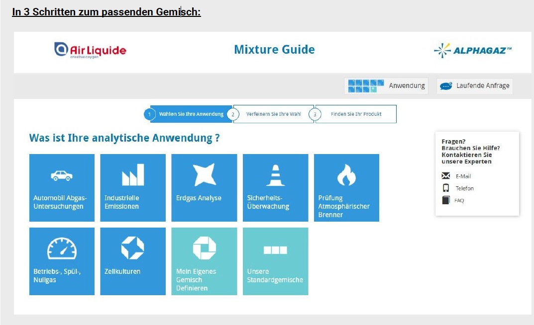Air liquide gasgemische